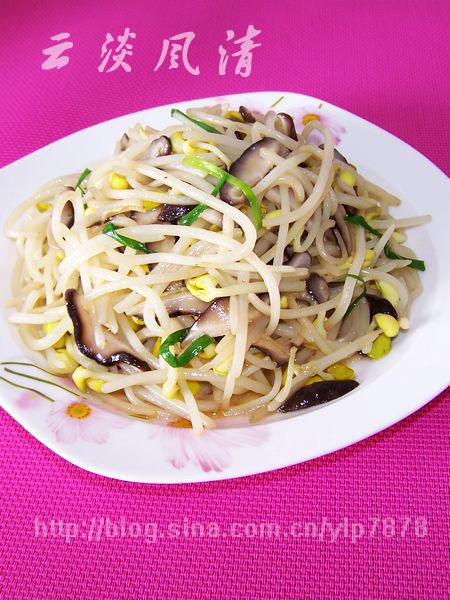 香菇黄豆芽的做法