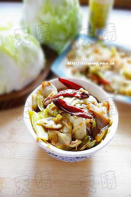 炝炒酸辣手撕圆白菜的做法