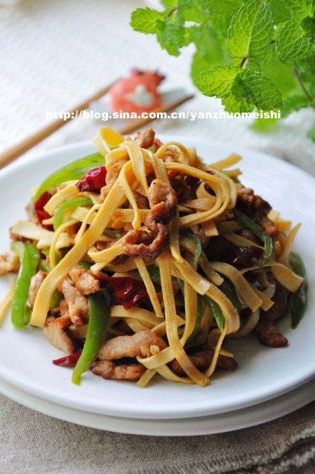 千张肉丝的做法