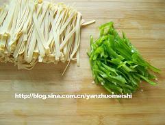 千张肉丝的做法