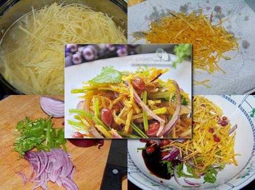 三丝爆豆的做法