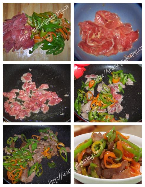尖椒炒肉片的做法