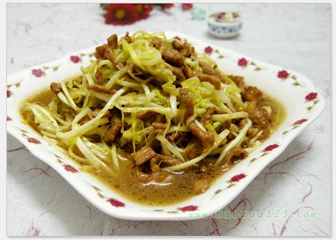 韭黄炒肉丝的做法