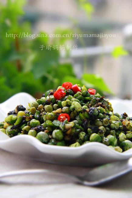 橄榄菜豌豆的做法