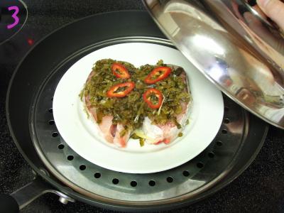 雪菜蒸鲩鱼的做法