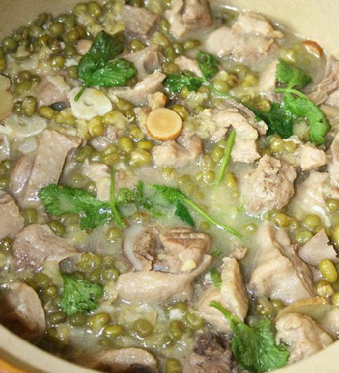绿豆炖鸭的做法