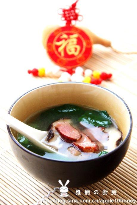 青菜腊肉汤的做法
