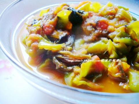 番茄炒青椒的做法