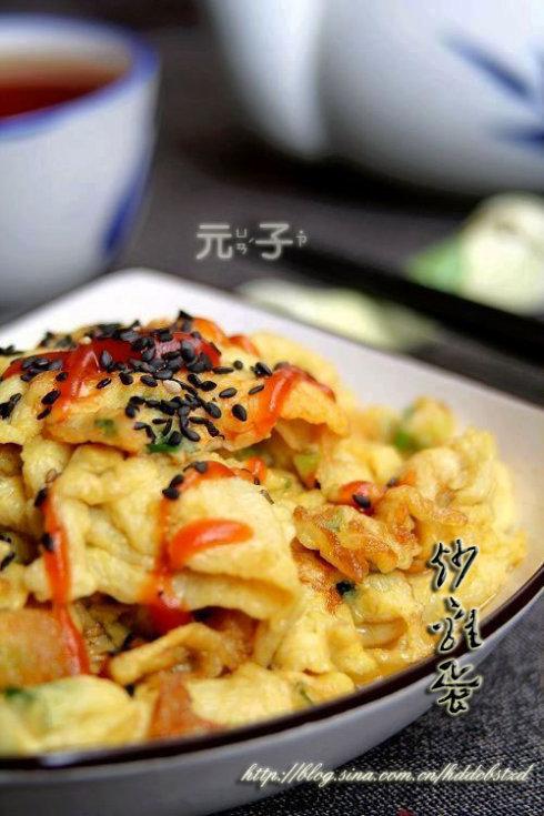葱炒鸡蛋的做法