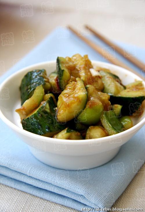 豆酱拌黄瓜的做法