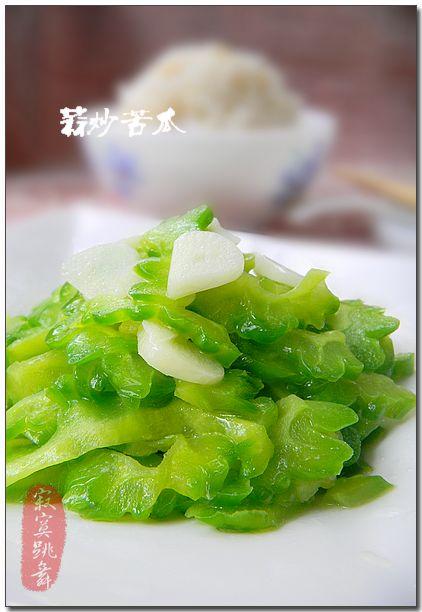 蒜炒苦瓜的做法