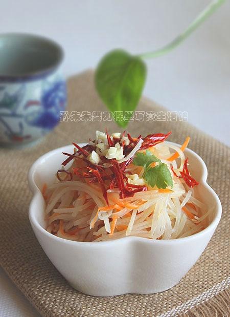 炝拌土豆丝的做法