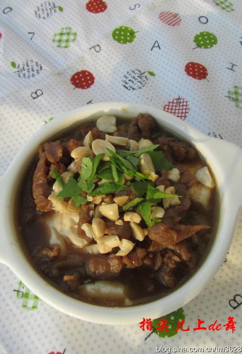 豆花牛肉的做法