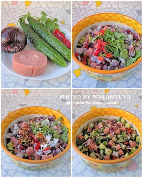 凉拌火腿黄瓜的做法