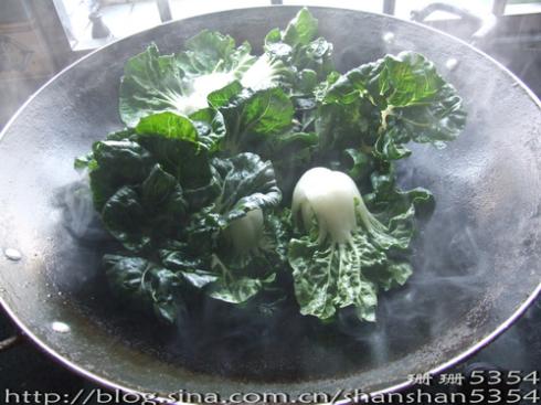 虾皮炖小白菜的做法