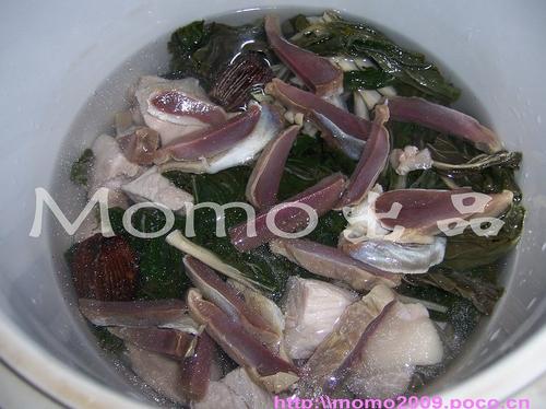 菜干鸭肾蜜枣汤的做法