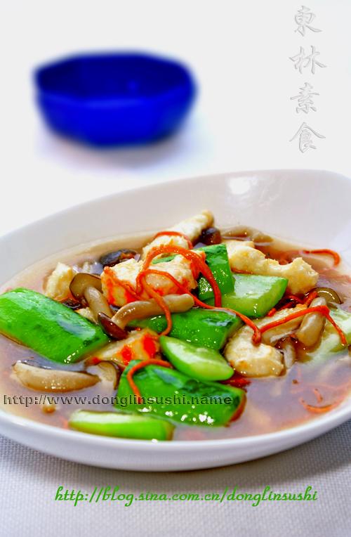 虫草花胜瓜煮素小虾的做法