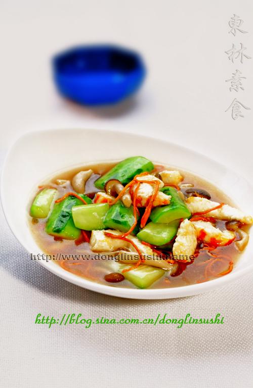 虫草花胜瓜煮素小虾的做法