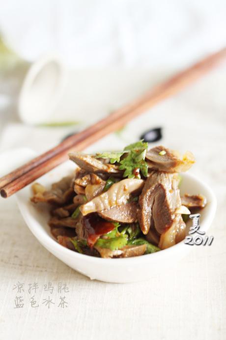 凉拌鸡肫的做法