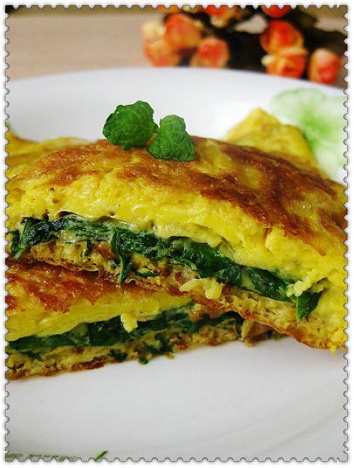 薄荷煎蛋的做法