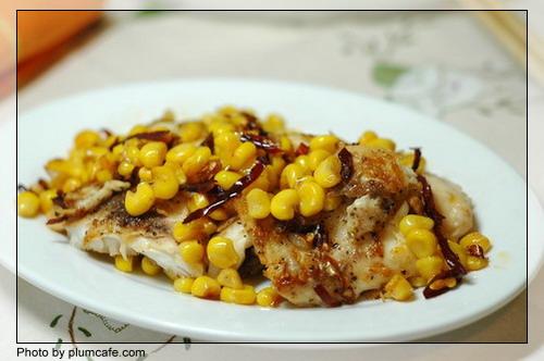 玉米煎鱼片的做法