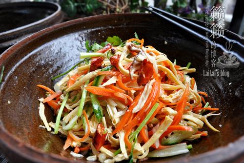 彩丝炝腐皮的做法