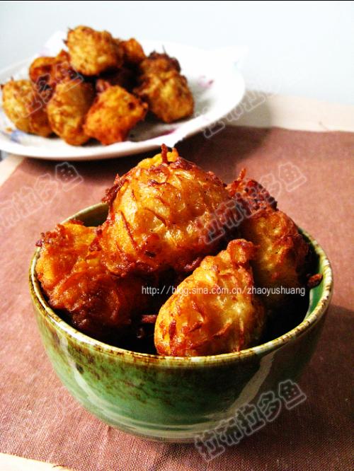 油炸素丸子的做法