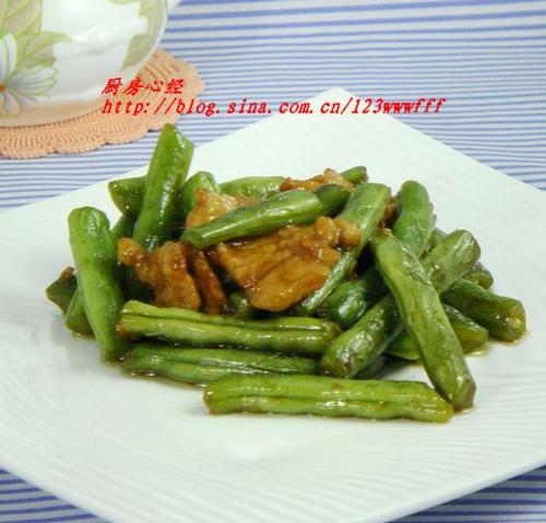 肉片烧豆角的做法