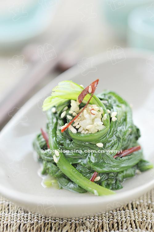 爽口茼蒿的做法