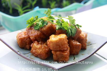 糖醋豆腐的做法