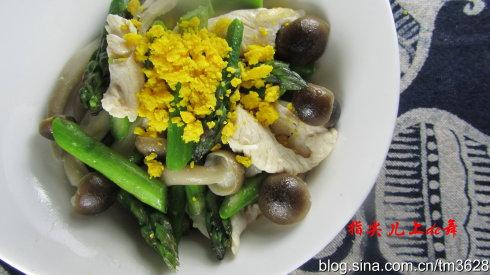芦笋鸡片的做法