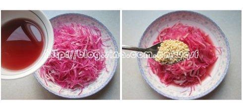 甜梨双丝的做法