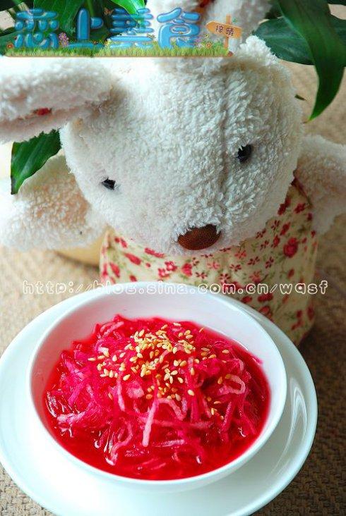 甜梨双丝的做法