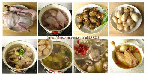 芋艿枸杞鸭子汤的做法