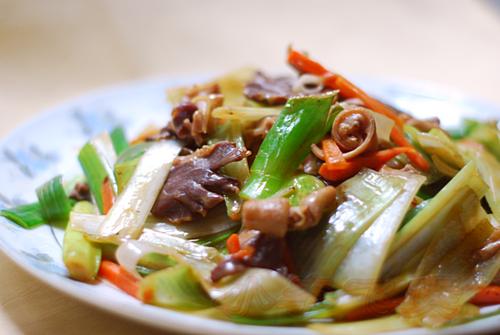 大葱炒鹅杂的做法