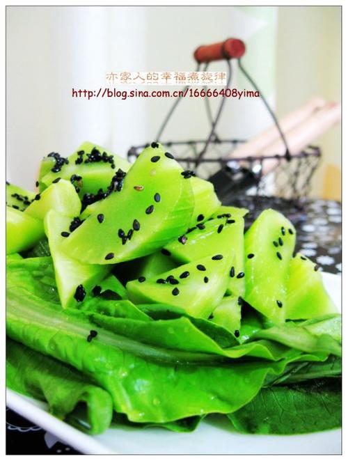 黑芝麻莴笋的做法