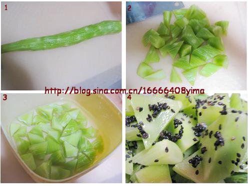 黑芝麻莴笋的做法