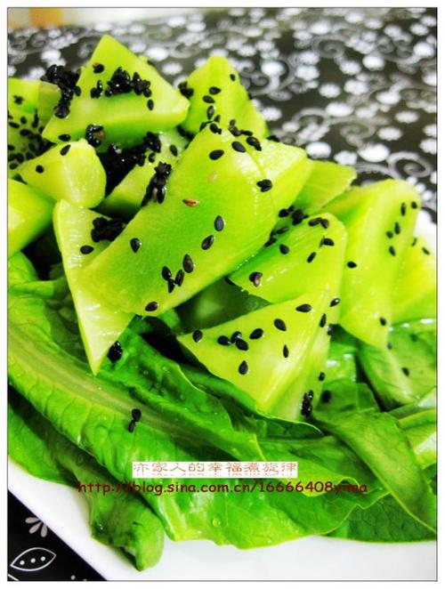 黑芝麻莴笋的做法