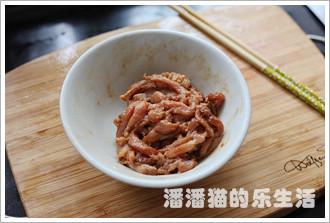 芥菜皮炒肉丝的做法