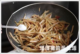 芥菜皮炒肉丝的做法