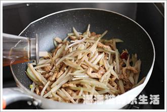 芥菜皮炒肉丝的做法