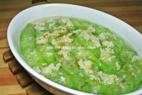 蒜泥蒸丝瓜的做法