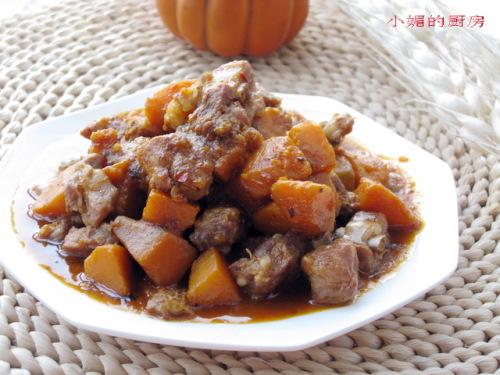 豉香南瓜焖排骨的做法