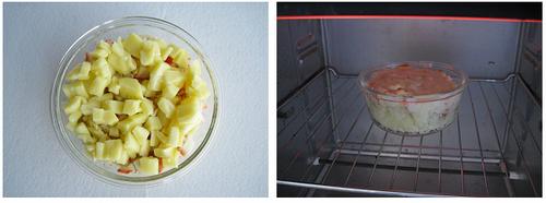 蟹棒奶酪焗薯茸的做法