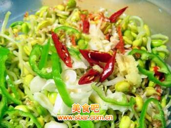 韩式凉拌清脆黄豆芽的做法