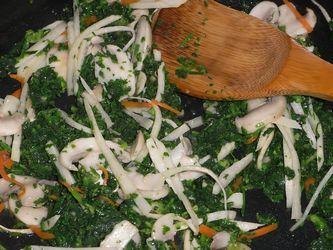 翡翠蘑菇肉丝的做法