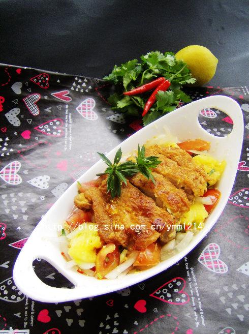 泰式凉拌脆皮鸡的做法