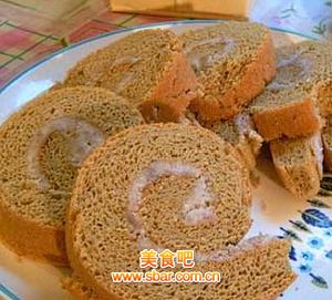 新式芋香抹茶蛋糕卷的做法