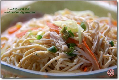 鸡丝煮干丝的做法