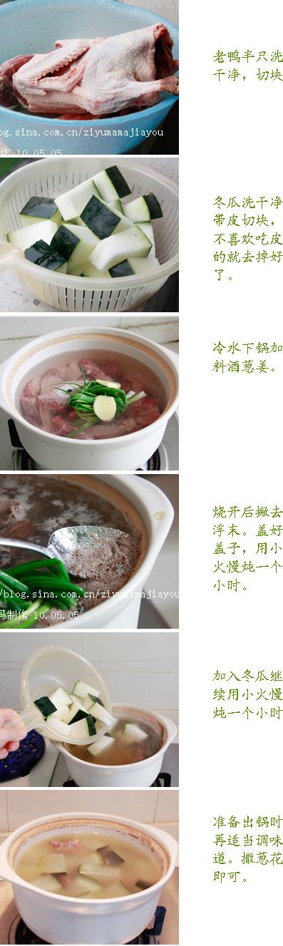 冬瓜老鸭煲的做法
